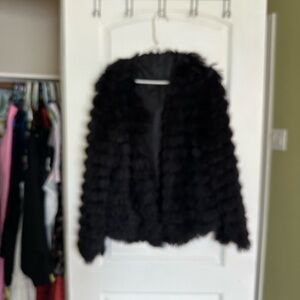 Fun Black Faux Fur Jacket